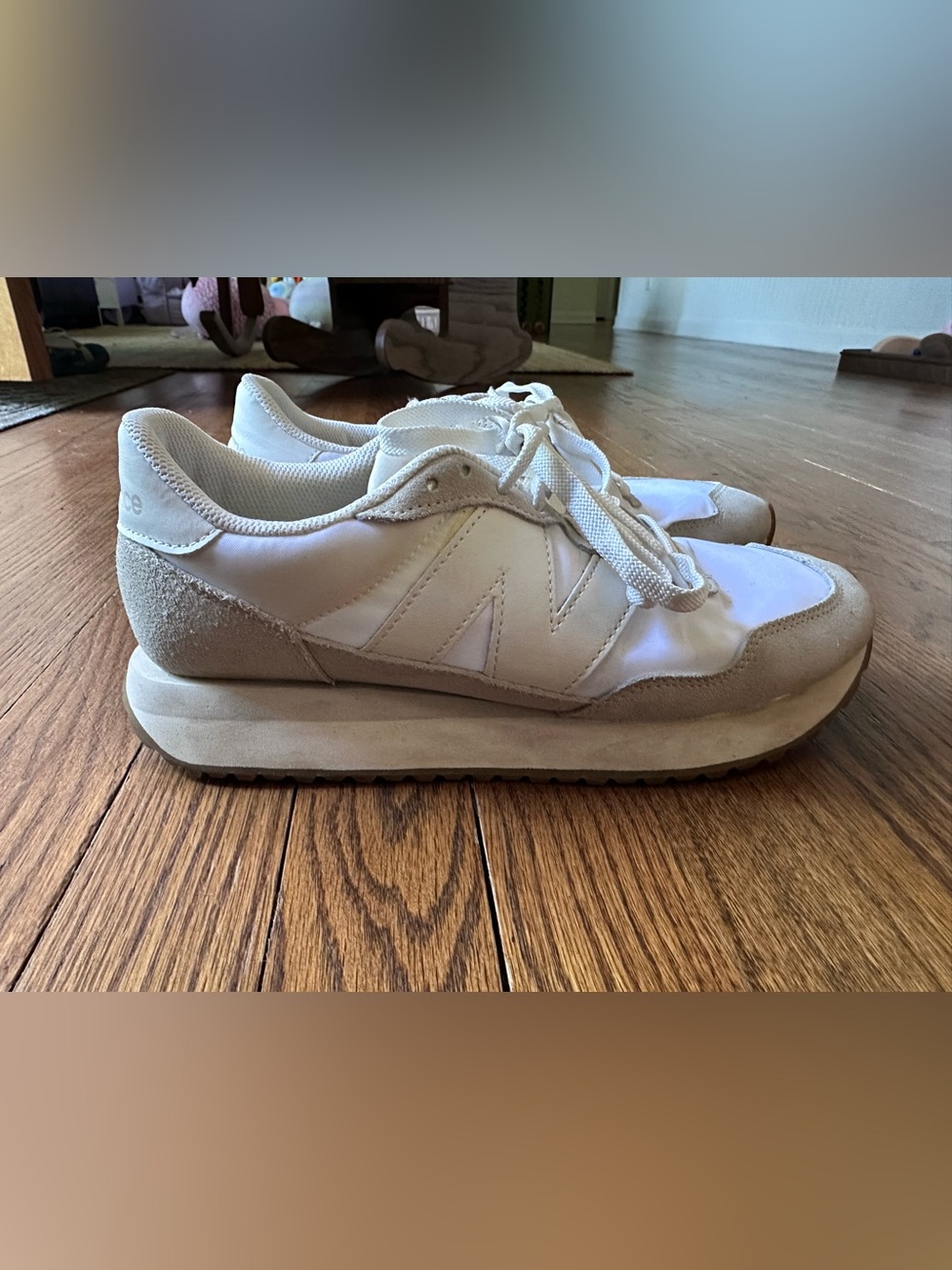 New Balance White Women's Athletic Sneakers
